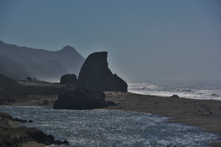 rock formation on beach